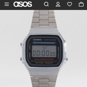 CASIO Silver Watch w/ Backlight